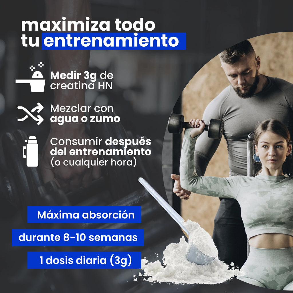 Creatine monohydrate powder 306g (90 doses) - pure creatine without flavor - sports supplement for muscle mass - without additives or allergens