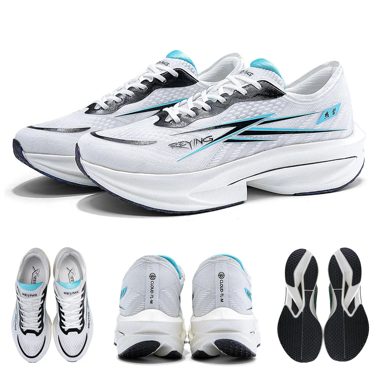 Men's And Women's Outdoor Casual Sports Shoes Breathable Mesh Shock Absorption and Cushioning Marathon Running Shoes