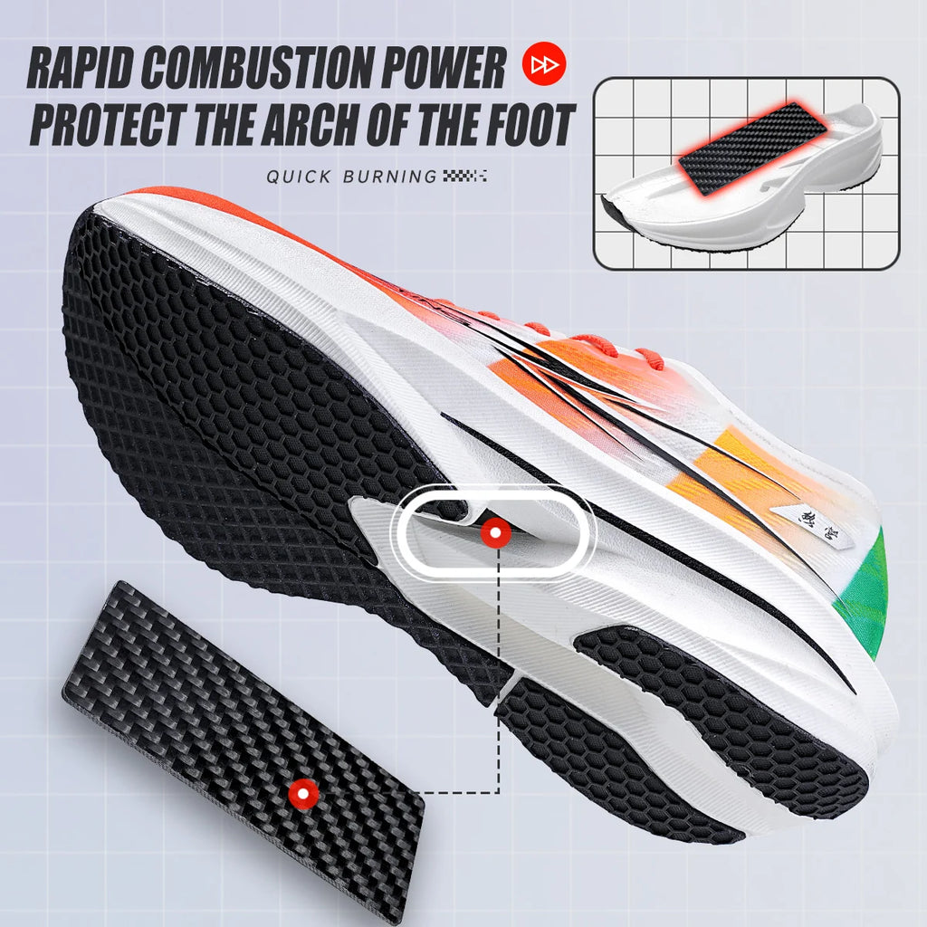 Men's And Women's Outdoor Casual Sports Shoes Breathable Mesh Shock Absorption and Cushioning Marathon Running Shoes